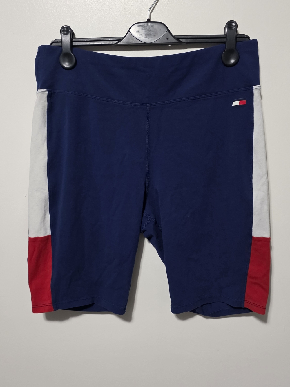 Tommy Hilfiger Navy Bike Shorts with Red & White Side Panels